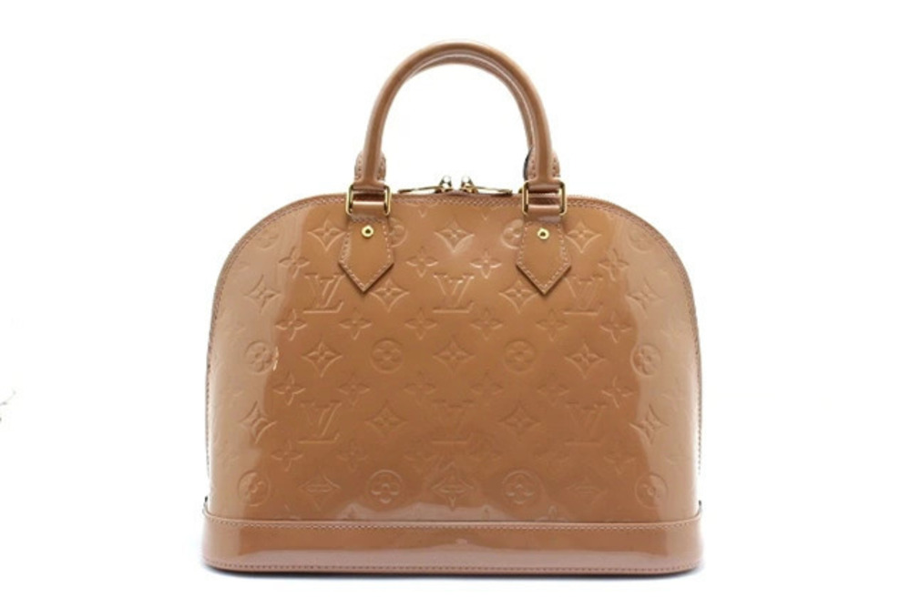LOUIS VUITTON Alma Handbag Vernis Beige Cream Poudre